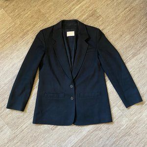 VTG Pendleton 100% Virgin Wool Black Blazer Coat